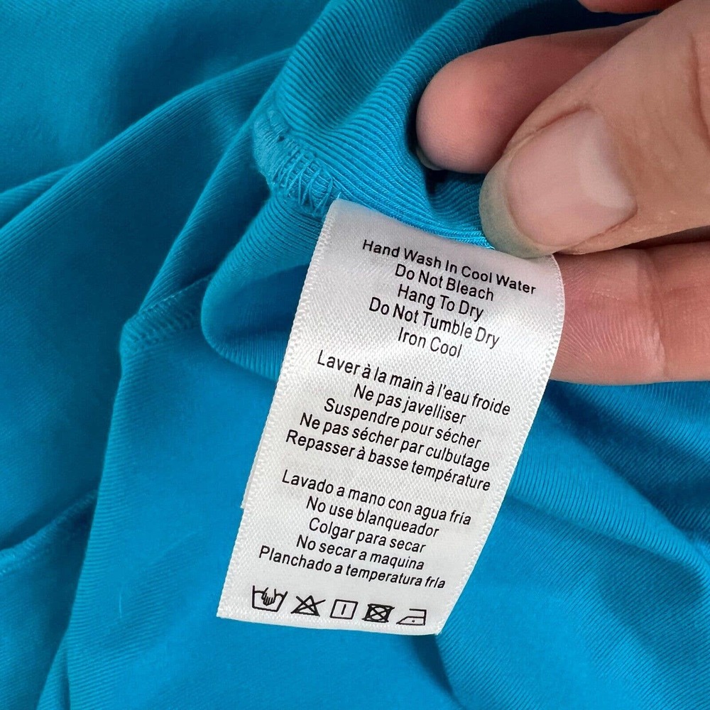 We Wore What Women's Halter Neck Ribbed Mini Cocktail Dress Blue Small - Picture 9 of 12